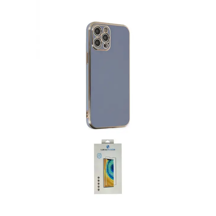 ieg™ iPhone 12 Pro Max Kılıf Yankı Serisi - Siyah Polymer Nano Ekran Koruyucu