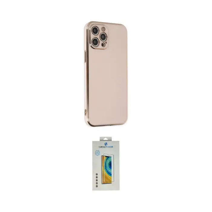 ieg™ iPhone 12 Pro Max Kılıf Yankı Serisi - Siyah Polymer Nano Ekran Koruyucu