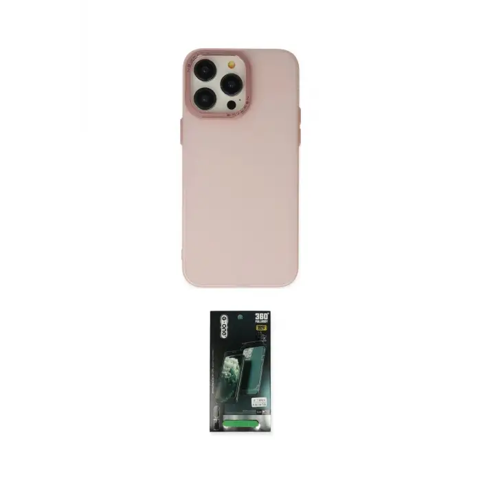 ieg™ iPhone 13 Pro Max Kılıf Ahenk Çizgi Prime - Şeffaf 360 Full Body Arka Koruyucu