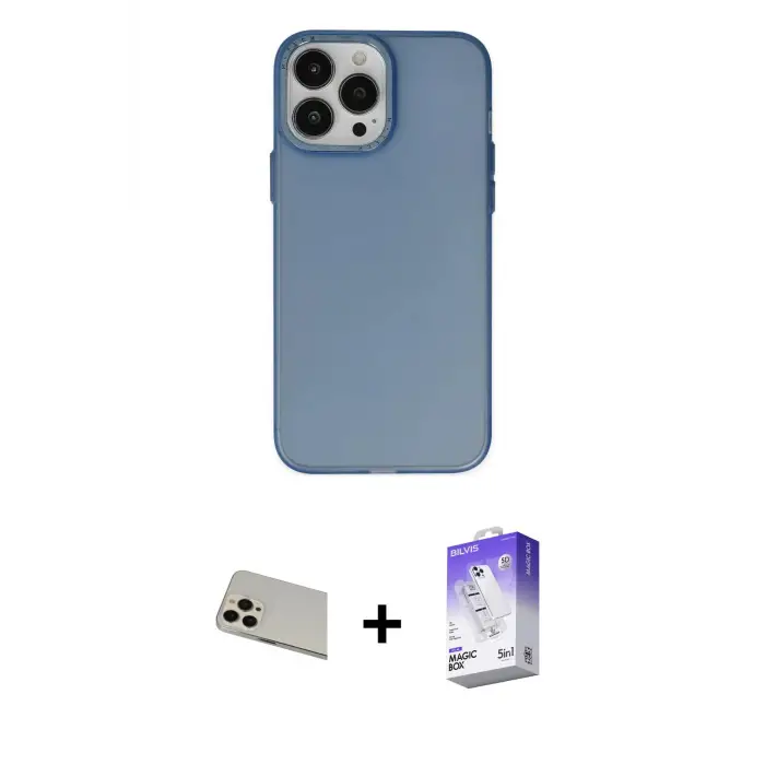 ieg™ iPhone 13 Pro Max Kılıf Ahenk Çizgi Prime - Siyah Bilvis 5in1 3D Magic Cam Ekran Koruyucu + Rainbow Kamera Lens Koruma Cam - REGD