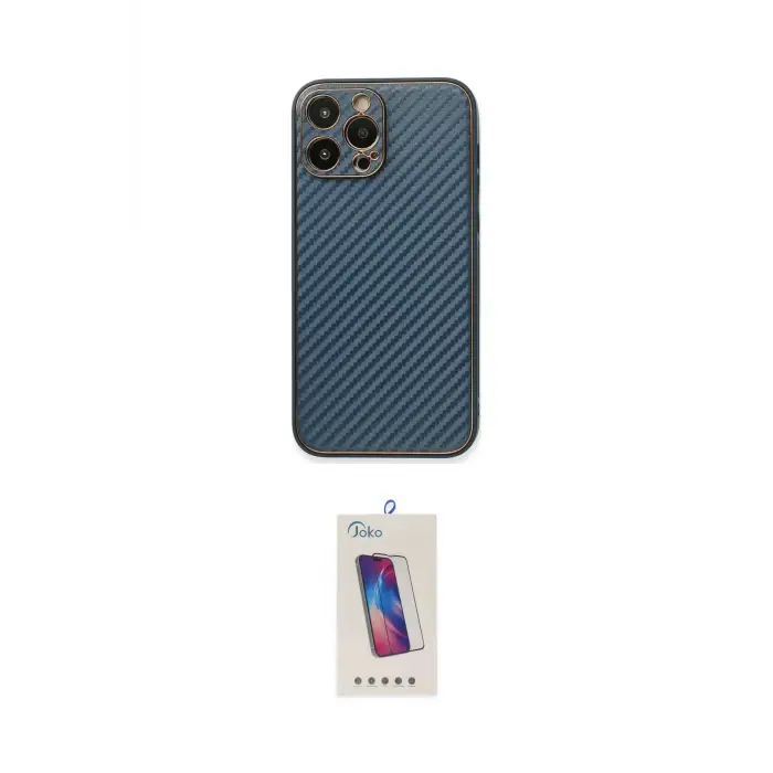 ieg™ iPhone 13 Pro Max Kılıf Ahenk Işık - Siyah Joko 5D Cam