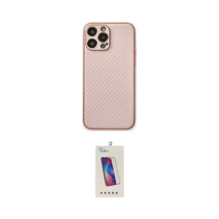 ieg™ iPhone 13 Pro Max Kılıf Ahenk Işık - Siyah Joko 5D Cam