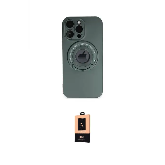 ieg™ iPhone 13 Pro Max Kılıf Eksen Klasik Prime - Şeffaf Maxco Cam Ekran Koruyucu