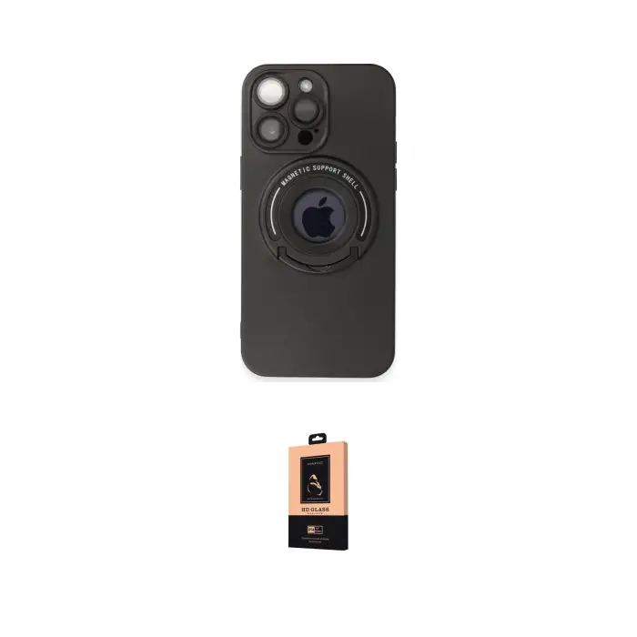 ieg™ iPhone 13 Pro Max Kılıf Eksen Klasik Prime - Şeffaf Maxco Cam Ekran Koruyucu