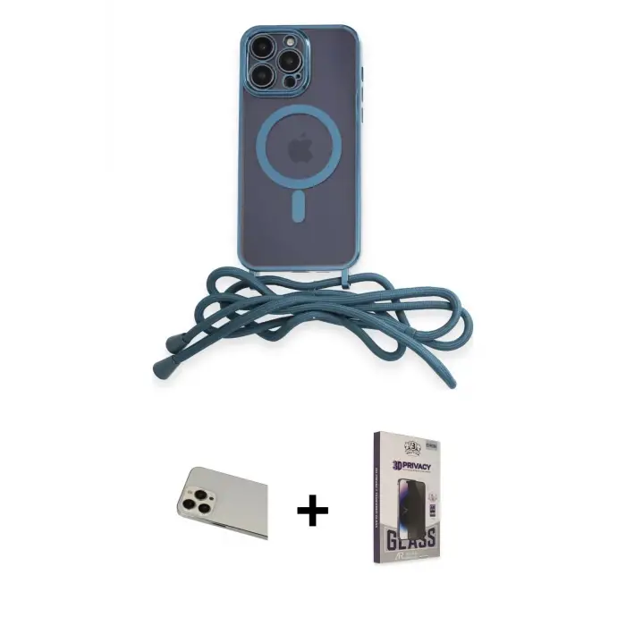 ieg™ iPhone 13 Pro Max Kılıf Eksen Özel Seri - Siyah Bilvis Hayalet Cam Ekran Koruyucu + Rainbow Kamera Lens Koruma Cam - REGD