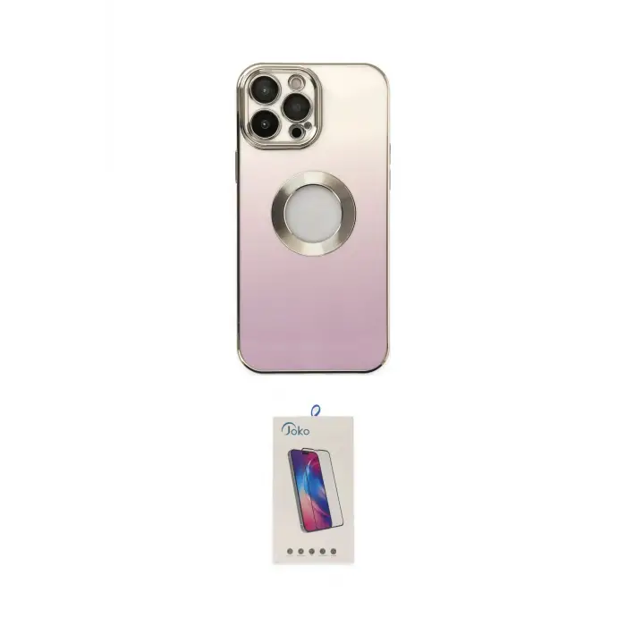 ieg™ iPhone 13 Pro Max Kılıf Kutup Yansıma Özel Seri - Siyah Joko 5D Cam