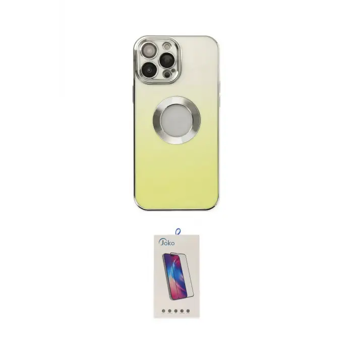 ieg™ iPhone 13 Pro Max Kılıf Kutup Yansıma Özel Seri - Siyah Joko 5D Cam
