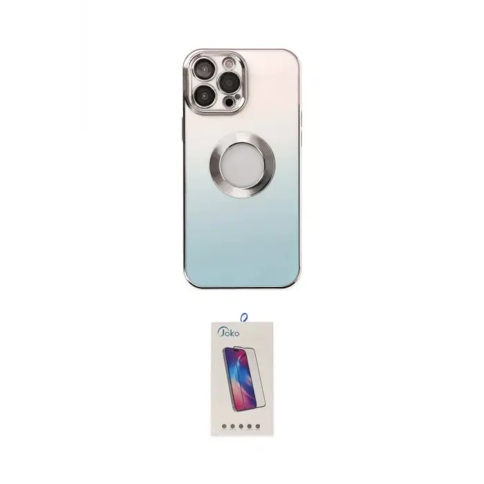 ieg™ iPhone 13 Pro Max Kılıf Kutup Yansıma Özel Seri - Siyah Joko 5D Cam