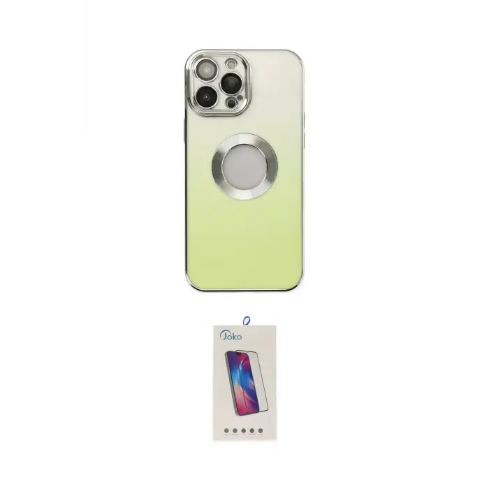ieg™ iPhone 13 Pro Max Kılıf Kutup Yansıma Özel Seri - Siyah Joko 5D Cam