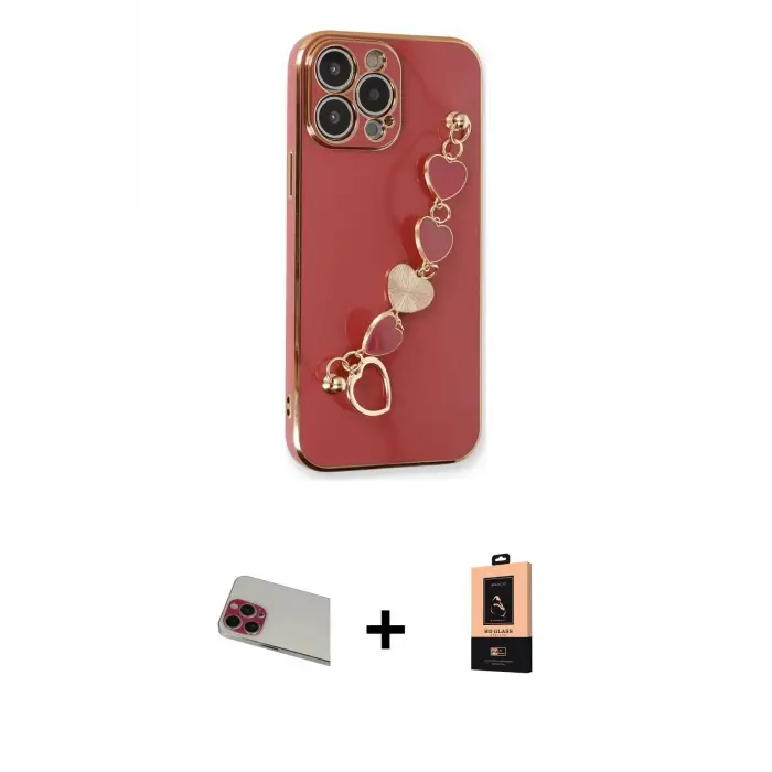 ieg™ iPhone 13 Pro Max Kılıf Nova Işık Prime - Şeffaf Maxco Cam Ekran Koruyucu + Rainbow Kamera Lens Koruma Cam - KI