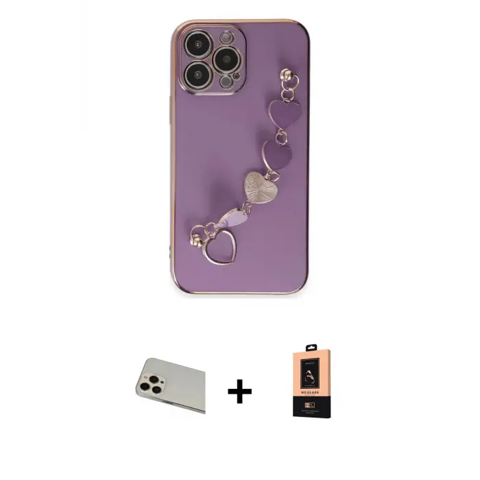 ieg™ iPhone 13 Pro Max Kılıf Nova Işık Prime - Şeffaf Maxco Cam Ekran Koruyucu + Rainbow Kamera Lens Koruma Cam - REGD