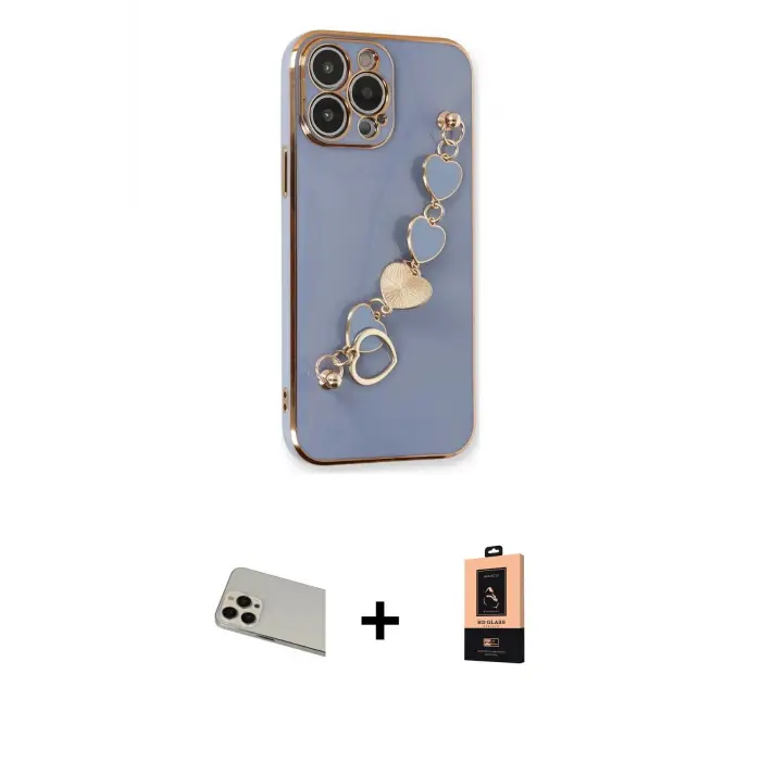 ieg™ iPhone 13 Pro Max Kılıf Nova Işık Prime - Şeffaf Maxco Cam Ekran Koruyucu + Rainbow Kamera Lens Koruma Cam - REGD