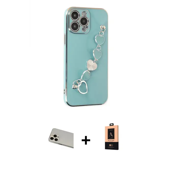 ieg™ iPhone 13 Pro Max Kılıf Nova Işık Prime - Şeffaf Maxco Cam Ekran Koruyucu + Rainbow Kamera Lens Koruma Cam - REGD