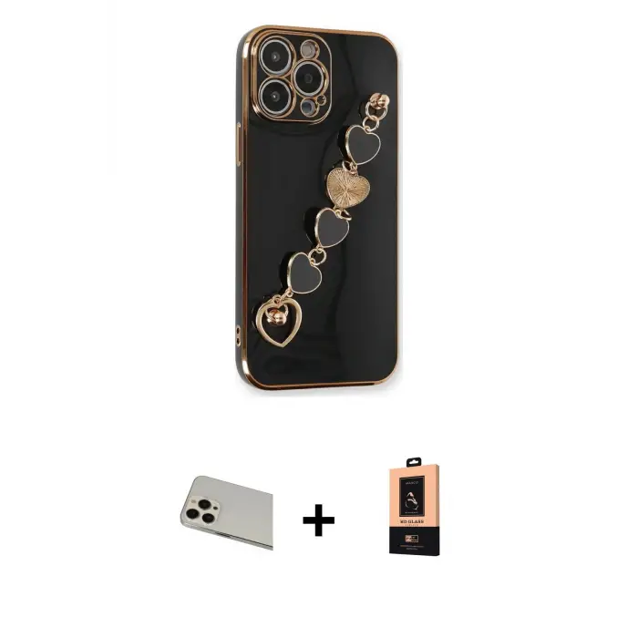 ieg™ iPhone 13 Pro Max Kılıf Nova Işık Prime - Şeffaf Maxco Cam Ekran Koruyucu + Rainbow Kamera Lens Koruma Cam - REGD