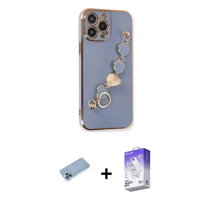 ieg™ iPhone 13 Pro Max Kılıf Nova Işık Prime - Siyah Bilvis 5in1 3D Magic Cam Ekran Koruyucu + Shine Kamera Lens Koruma Cam - MI