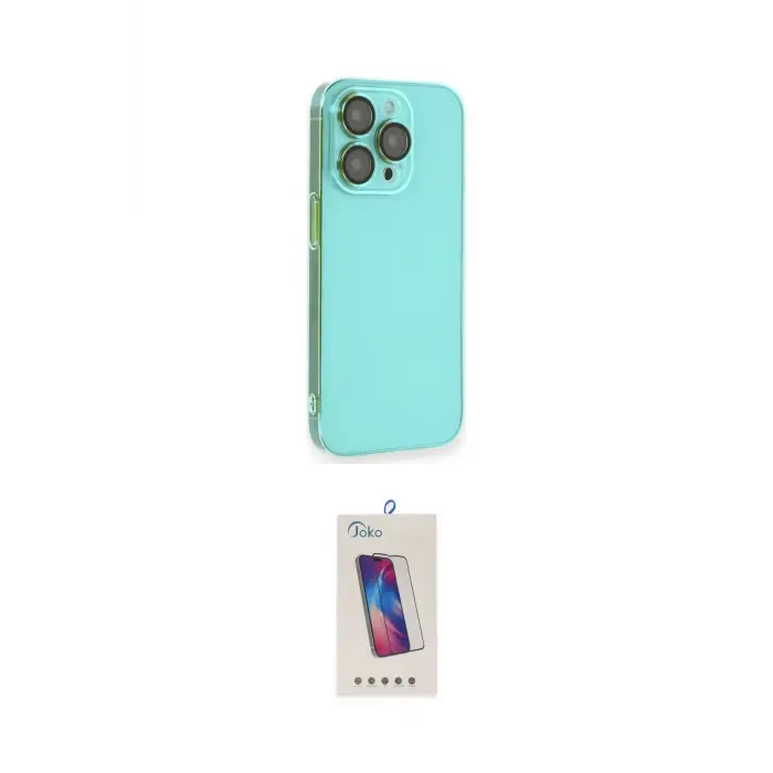 ieg™ iPhone 13 Pro Max Kılıf Siluet Minimal Özel Seri - Siyah Joko 5D Cam