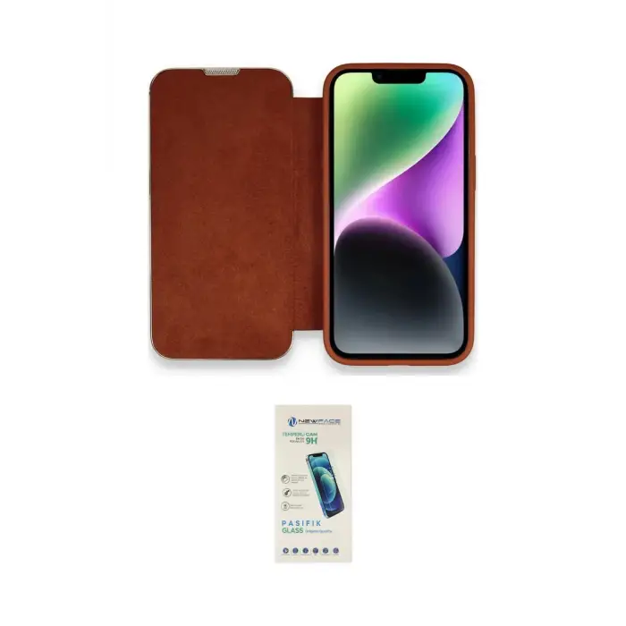 ieg™ iPhone 13 Pro Max Kılıf Siluet Minimal Serisi - Şeffaf Pasifik Cam Ekran Koruyucu