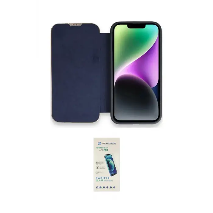 ieg™ iPhone 13 Pro Max Kılıf Siluet Minimal Serisi - Şeffaf Pasifik Cam Ekran Koruyucu