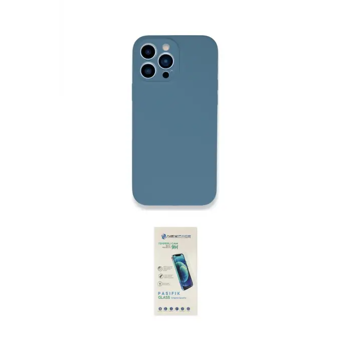 ieg™ iPhone 13 Pro Max Kılıf Zirve Modern Özel Seri - Şeffaf Pasifik Cam Ekran Koruyucu