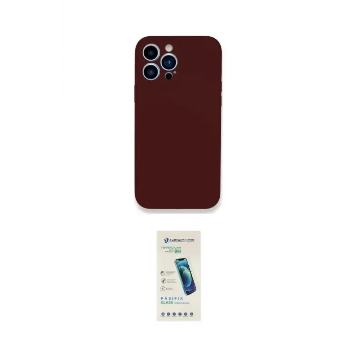 ieg™ iPhone 13 Pro Max Kılıf Zirve Modern Özel Seri - Şeffaf Pasifik Cam Ekran Koruyucu