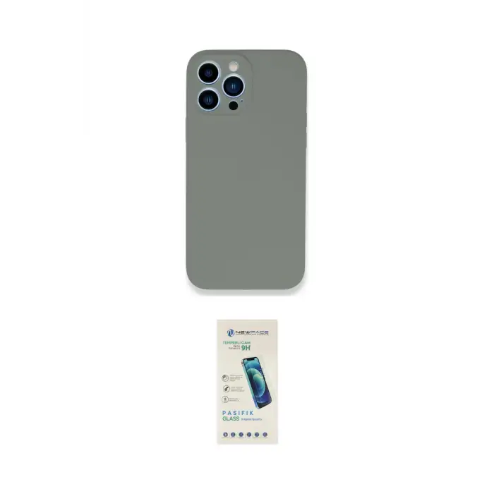 ieg™ iPhone 13 Pro Max Kılıf Zirve Modern Özel Seri - Şeffaf Pasifik Cam Ekran Koruyucu