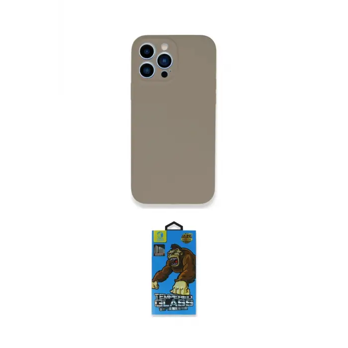 ieg™ iPhone 13 Pro Max Kılıf Zirve Modern Özel Seri - Siyah 18D Cam Ekran Koruyucu