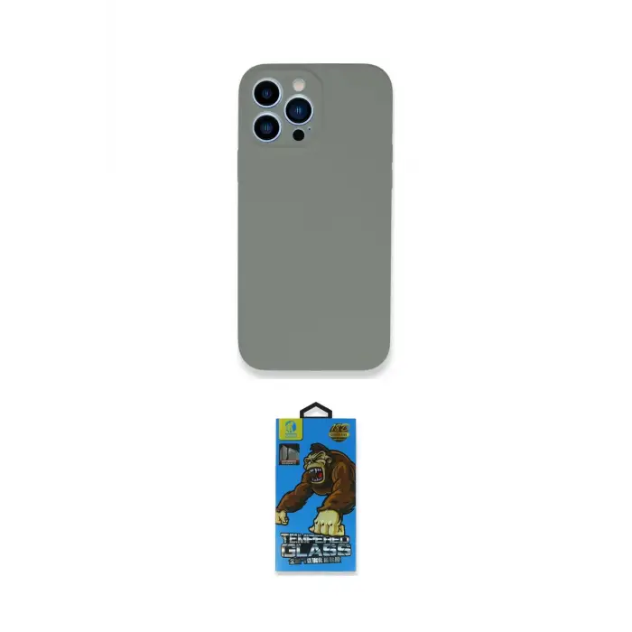 ieg™ iPhone 13 Pro Max Kılıf Zirve Modern Özel Seri - Siyah 18D Cam Ekran Koruyucu