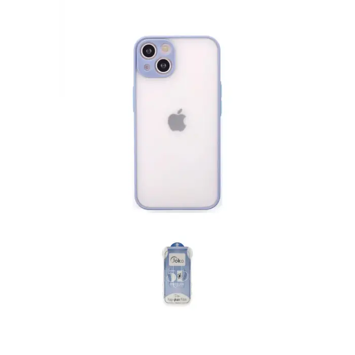 ieg™ iPhone 14 Kılıf Ahenk Çizgi Serisi - Siyah Joko Magic 5D Cam