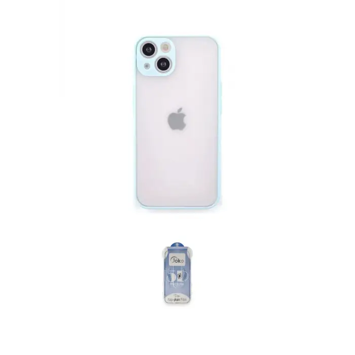 ieg™ iPhone 14 Kılıf Ahenk Çizgi Serisi - Siyah Joko Magic 5D Cam
