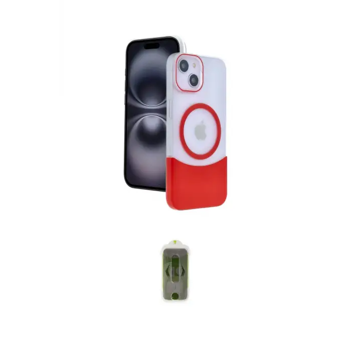 ieg™ iPhone 14 Kılıf Kozmos Form Özel Seri - Siyah Joko Magic 5D Hayalet Cam