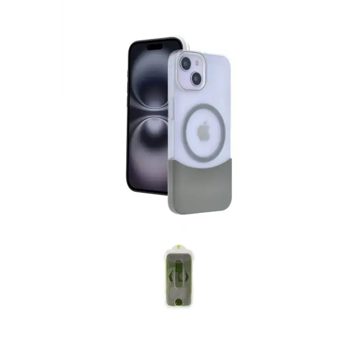 ieg™ iPhone 14 Kılıf Kozmos Form Özel Seri - Siyah Joko Magic 5D Hayalet Cam
