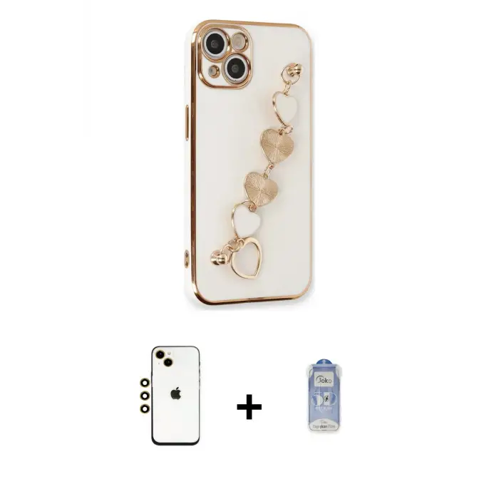 ieg™ iPhone 14 Kılıf Nova Işık Prime - Siyah Joko Magic 5D Cam + Shine Kamera Lens - GD