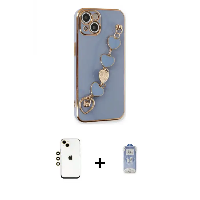 ieg™ iPhone 14 Kılıf Nova Işık Prime - Siyah Joko Magic 5D Cam + Shine Kamera Lens - GD