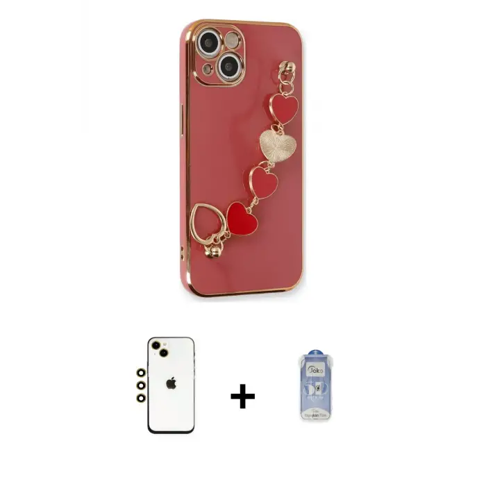 ieg™ iPhone 14 Kılıf Nova Işık Prime - Siyah Joko Magic 5D Cam + Shine Kamera Lens - GD