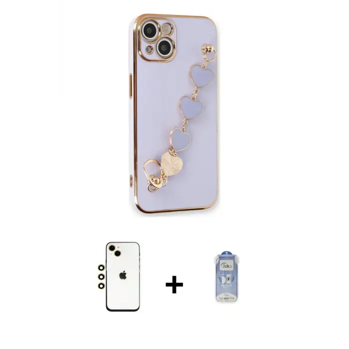 ieg™ iPhone 14 Kılıf Nova Işık Prime - Siyah Joko Magic 5D Cam + Shine Kamera Lens - GD