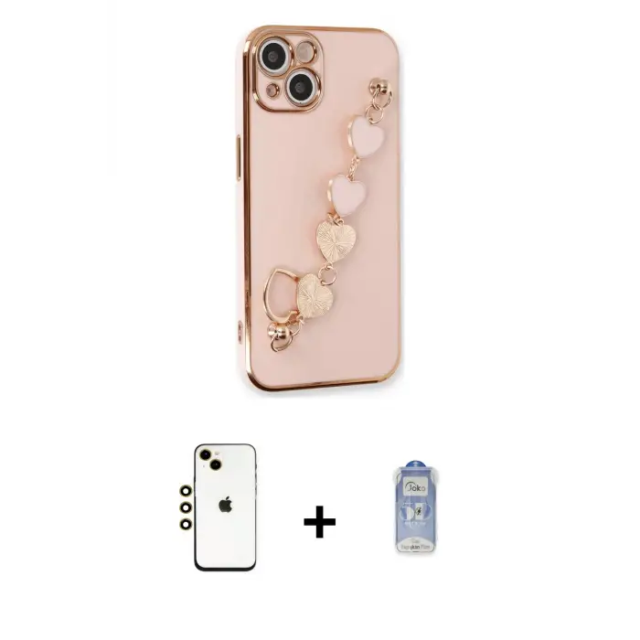 ieg™ iPhone 14 Kılıf Nova Işık Prime - Siyah Joko Magic 5D Cam + Shine Kamera Lens - GD