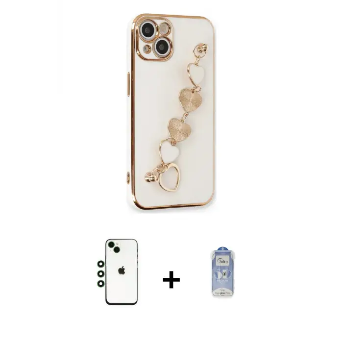 ieg™ iPhone 14 Kılıf Nova Işık Prime - Siyah Joko Magic 5D Cam + Shine Kamera Lens - YL