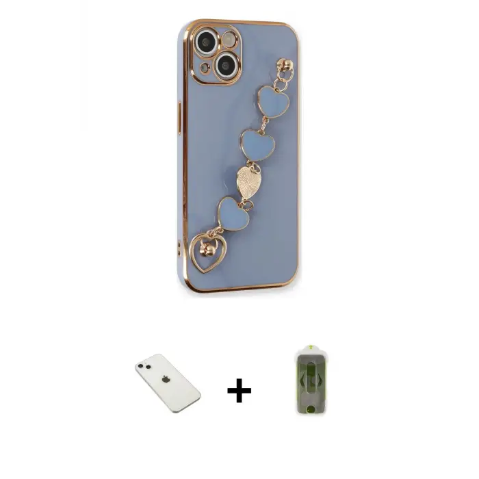 ieg™ iPhone 14 Kılıf Nova Işık Prime - Siyah Joko Magic 5D Hayalet Cam + Diamond Kamera Lens - SABE