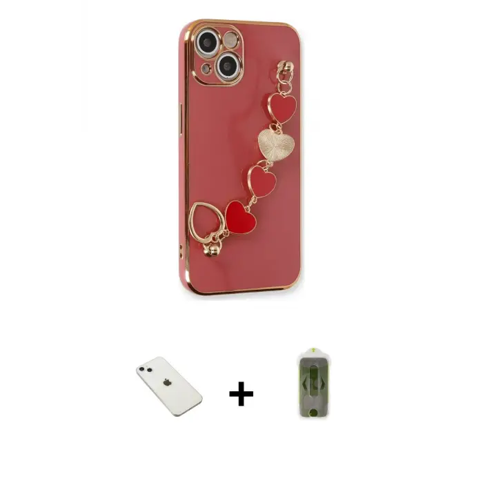 ieg™ iPhone 14 Kılıf Nova Işık Prime - Siyah Joko Magic 5D Hayalet Cam + Diamond Kamera Lens - SABE