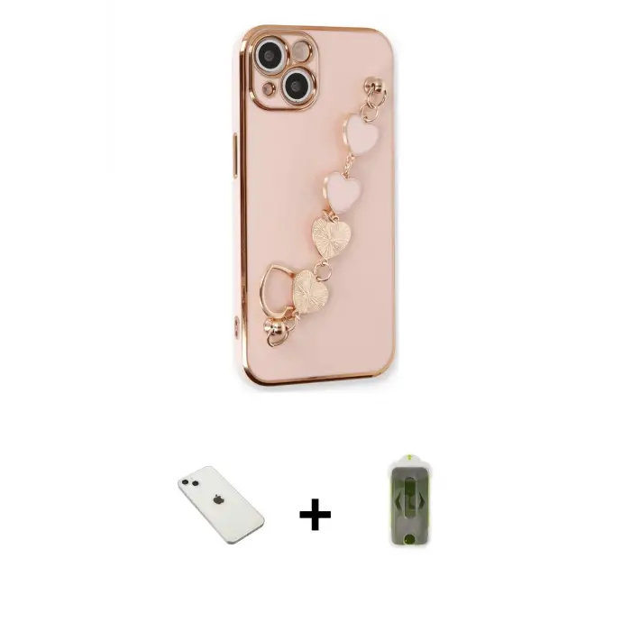 ieg™ iPhone 14 Kılıf Nova Işık Prime - Siyah Joko Magic 5D Hayalet Cam + Diamond Kamera Lens - SABE