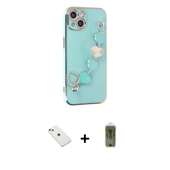 ieg™ iPhone 14 Kılıf Nova Işık Prime - Siyah Joko Magic 5D Hayalet Cam + Diamond Kamera Lens - SABE