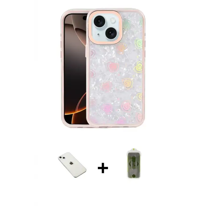 ieg™ iPhone 14 Kılıf Odak Prime - Siyah Joko Magic 5D Hayalet Cam + Diamond Kamera Lens - SABE