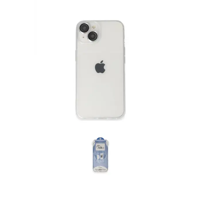 ieg™ iPhone 14 Kılıf Ufuk Minimal Özel Seri - Siyah Joko Magic 5D Cam
