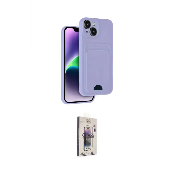 ieg™ iPhone 14 Kılıf Vadi Çizgi Prime - Siyah Bilvis 3D Cam Ekran Koruyucu