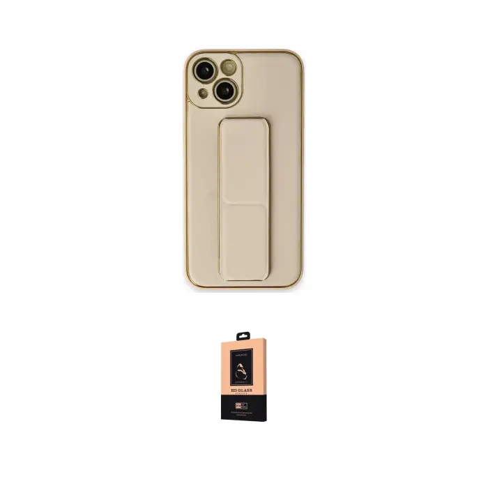 ieg™ iPhone 14 Plus Kılıf Akış Doku - Şeffaf Maxco Cam Ekran Koruyucu