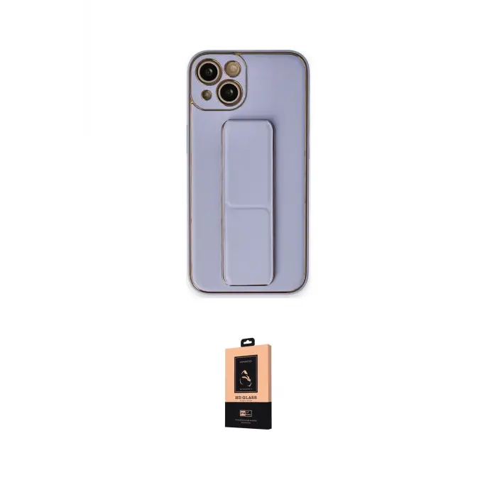 ieg™ iPhone 14 Plus Kılıf Akış Doku - Şeffaf Maxco Cam Ekran Koruyucu