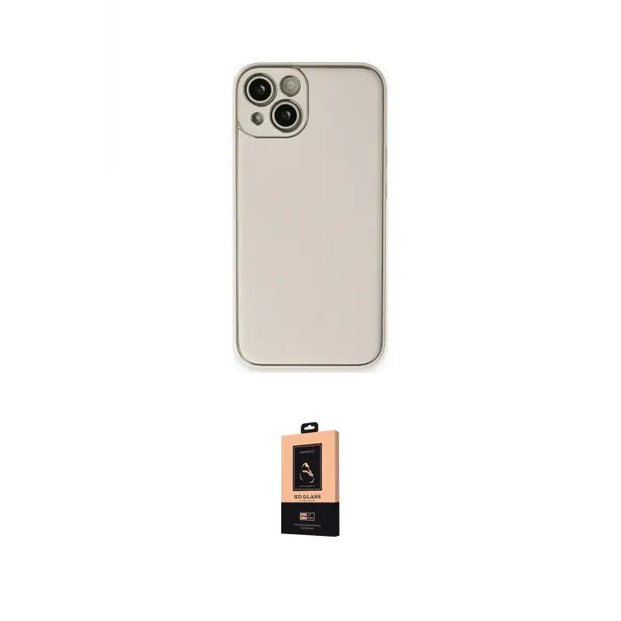 ieg™ iPhone 14 Plus Kılıf Yadigar Klasik - Şeffaf Maxco Cam Ekran Koruyucu