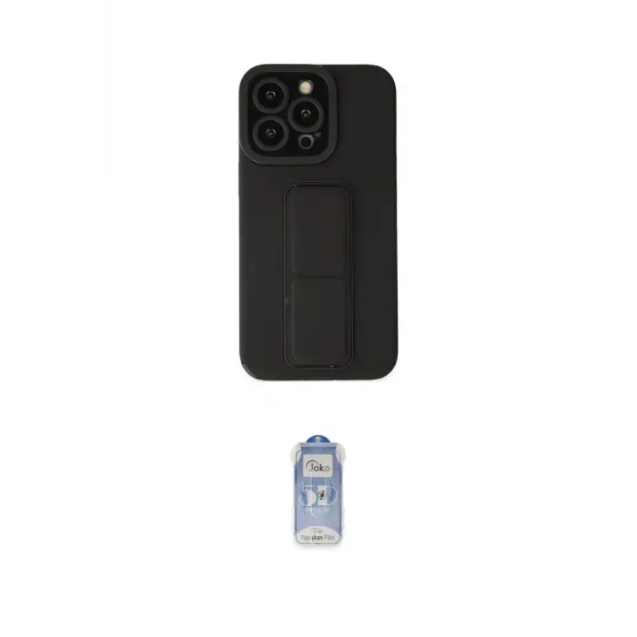 ieg™ iPhone 14 Pro Kılıf Çekirdek Yansıma - Siyah Joko Magic 5D Cam