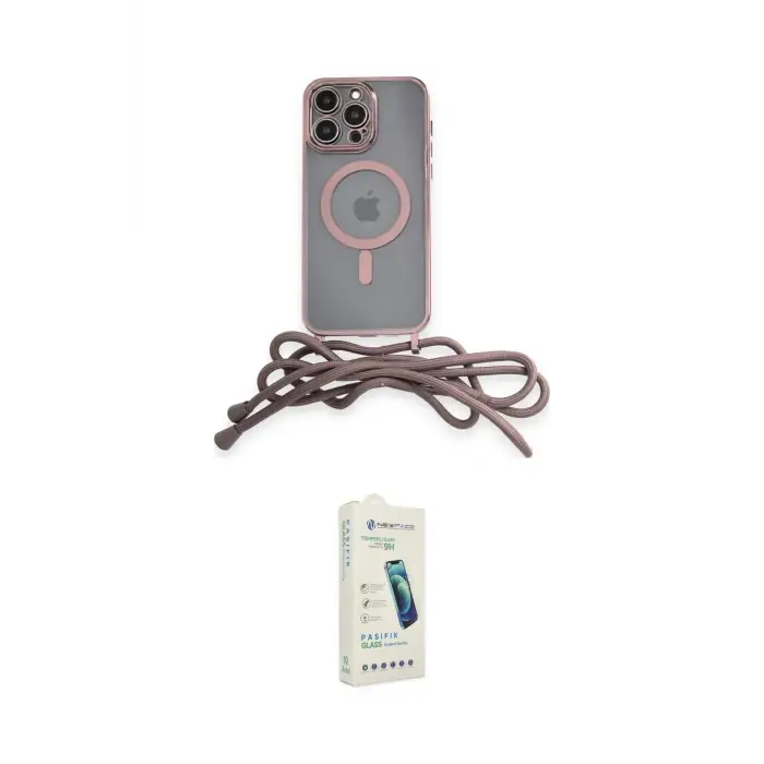 ieg™ iPhone 14 Pro Kılıf Eksen Özel Seri - Şeffaf Pasifik Cam Ekran Koruyucu