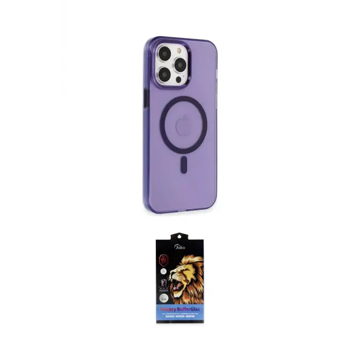 ieg™ iPhone 14 Pro Kılıf Kıvılcım Asil Özel Seri - Siyah Buffer Hayalet Cam Ekran Koruyucu